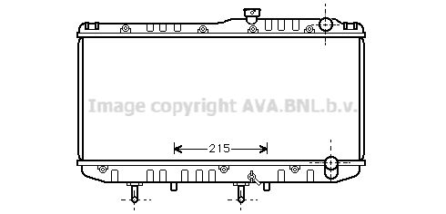 AVA QUALITY COOLING Радиатор, охлаждение двигателя TO2178